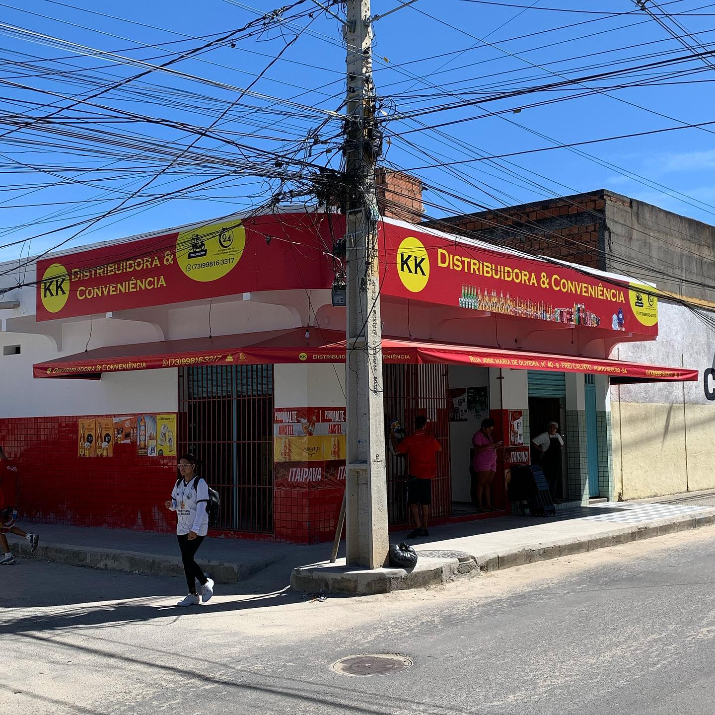 Fachada em Placa de Lona + Toldo instalado no Baianão 🔥✅ #to